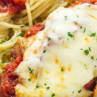Baked Chicken Parmesan (Pasta)
