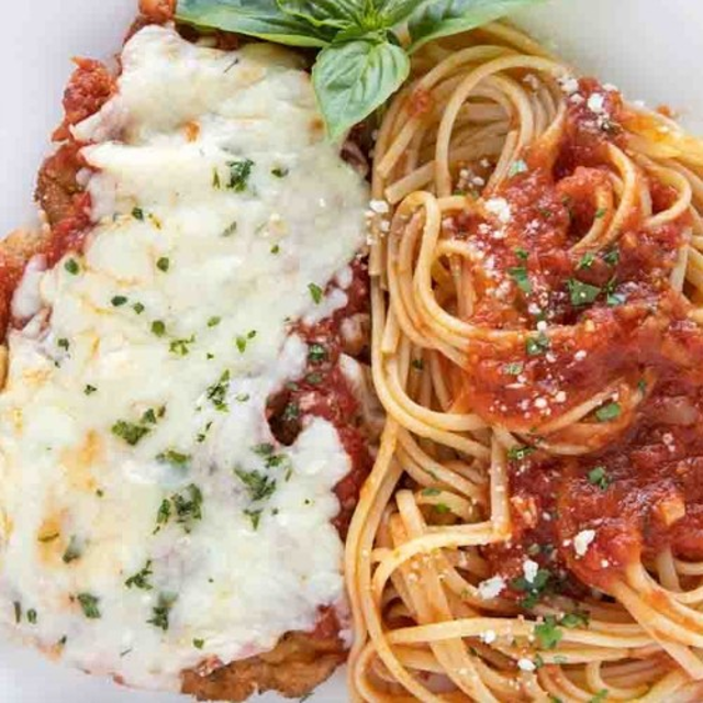 Baked Veal Parmesan (Pasta).