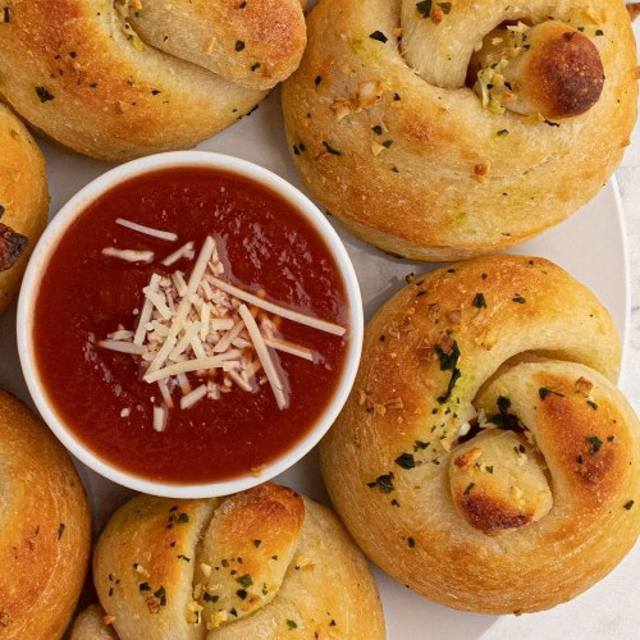 Pizzano's Garlic Knots.